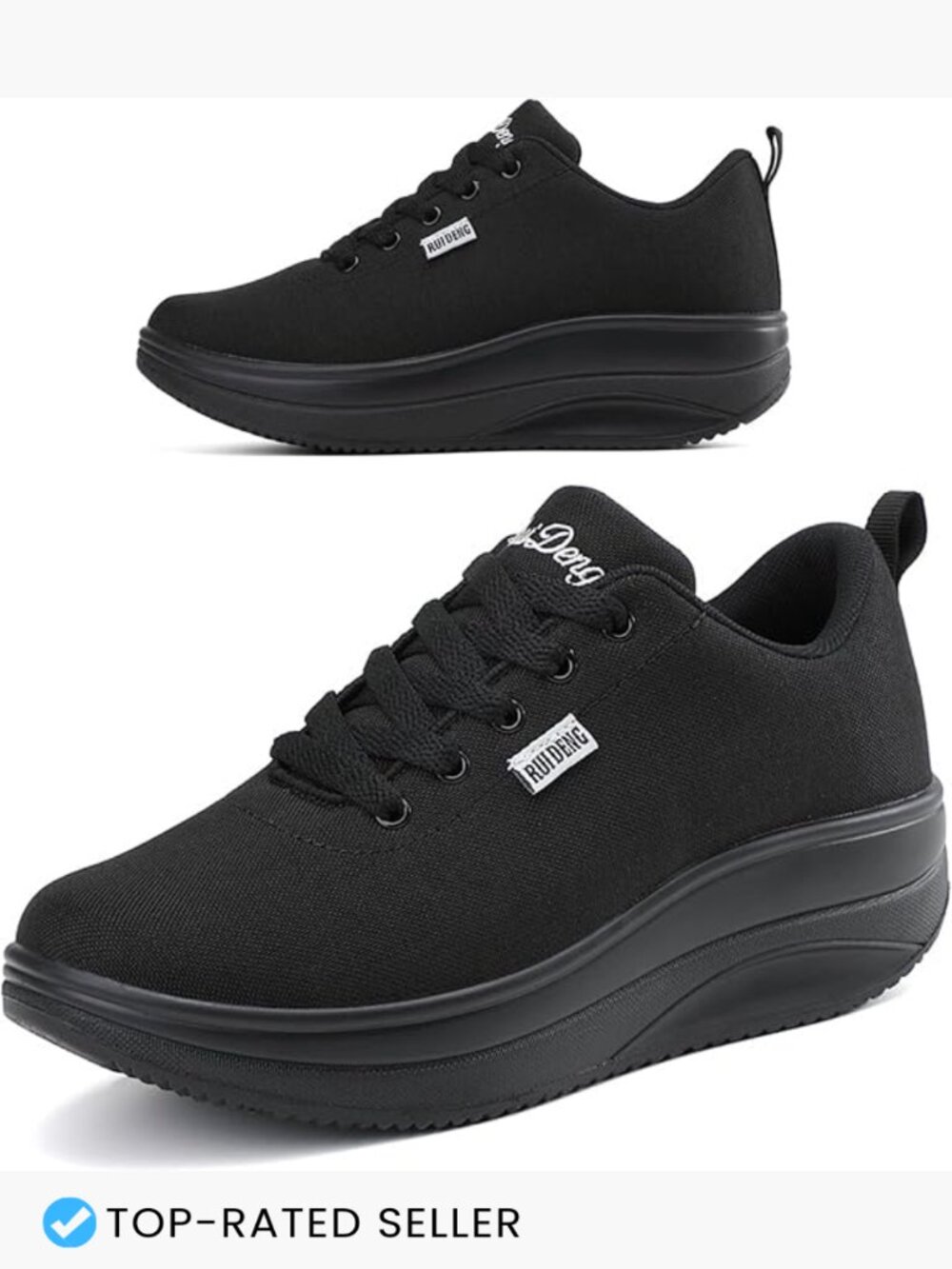 Platform Sneakers Women Walking Shoes Comfortable Slip Resistant Work Wedge